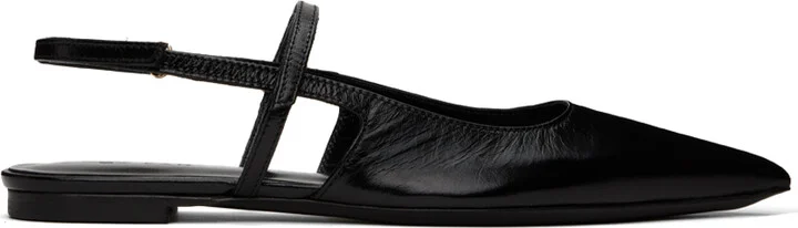 BY FAR Black Jess Ballerina Flats