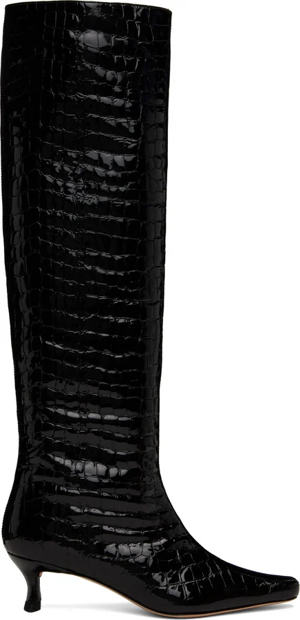 BY FAR Black Kitten Stevie 42 Tall Boots