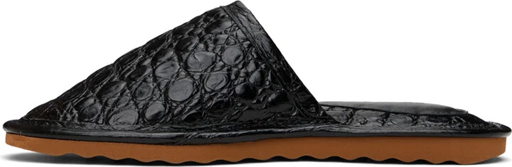 BY FAR Black Larry Slippers - Image 3