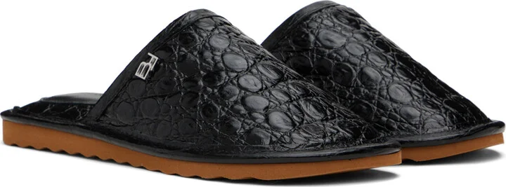 BY FAR Black Larry Slippers - Image 4