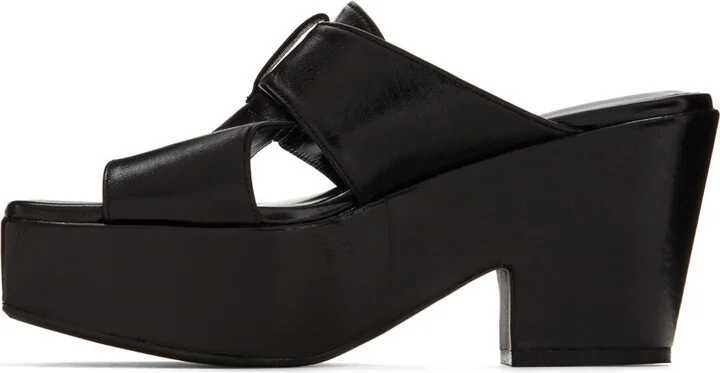 BY FAR Black Lenka Heeled Sandals - Image 3