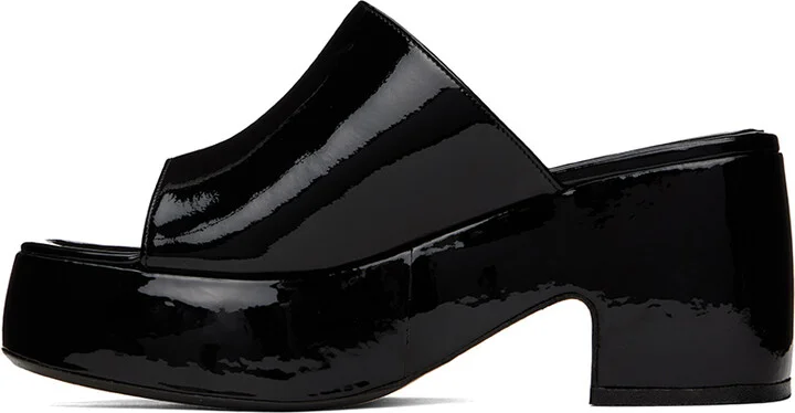 BY FAR Black Leroy Mules - Image 3