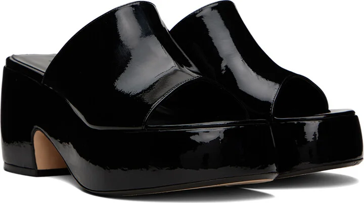 BY FAR Black Leroy Mules - Image 4