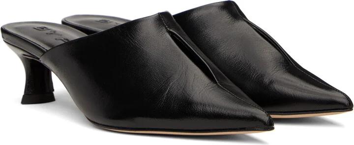 BY FAR Black Luciana Mules - Image 4