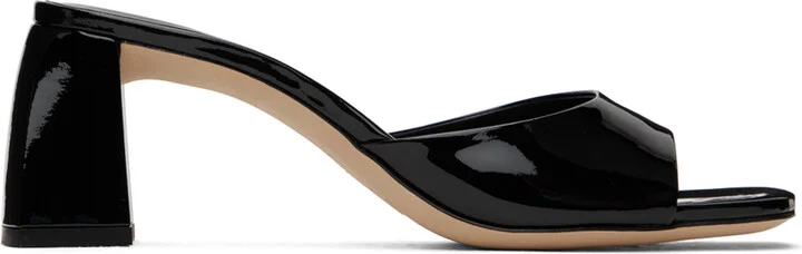 BY FAR Black Romy Mules