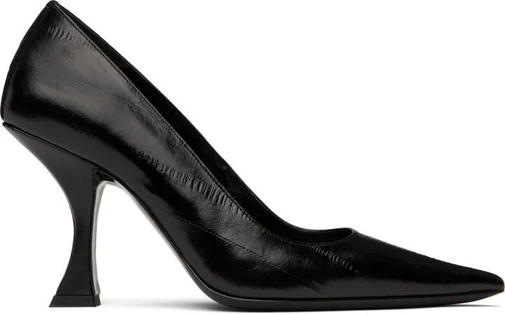 BY FAR Black Viva Heels