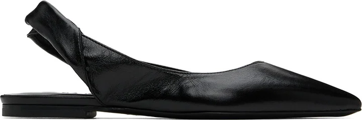 BY FAR Black Yasha Flats