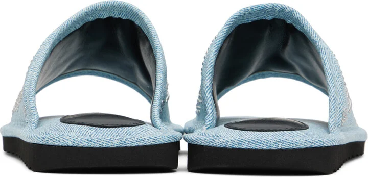 BY FAR Blue Ari Stud Slides - Image 2