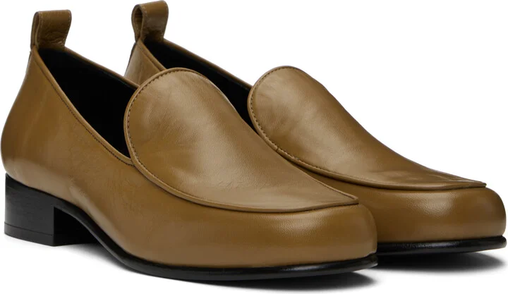 BY FAR Brown Alfred Loafers - Image 4