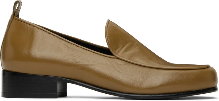 BY FAR Brown Alfred Loafers
