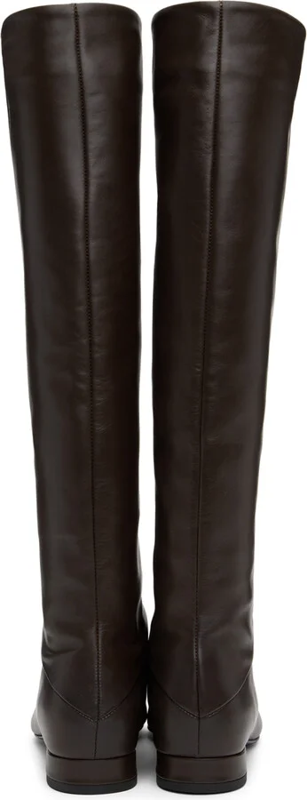 BY FAR Brown Felix Nappa Leather Boots - Image 2