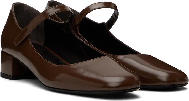 BY FAR Brown Ginny Ballerina Flats - Image 4