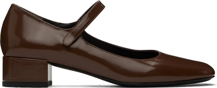 BY FAR Brown Ginny Ballerina Flats