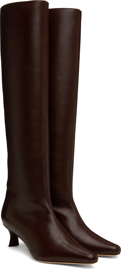 BY FAR Brown Kitten Stevie 42 Tall Boots - Image 4
