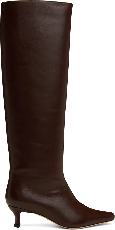 BY FAR Brown Kitten Stevie 42 Tall Boots
