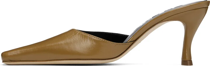 BY FAR Brown Selene Mules - Image 3