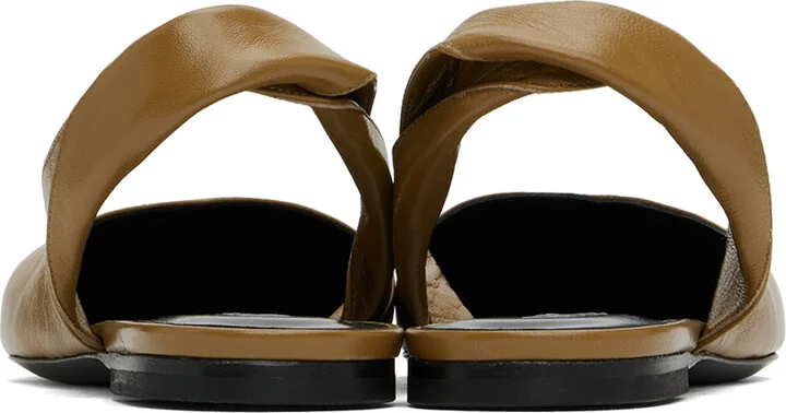 BY FAR Brown Yasha Flats - Image 2