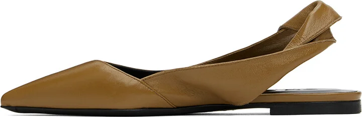 BY FAR Brown Yasha Flats - Image 3