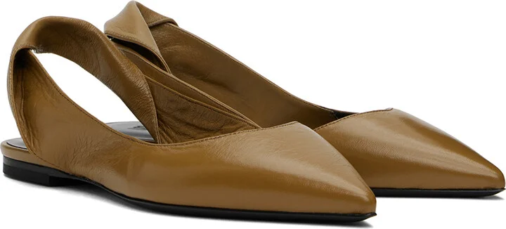BY FAR Brown Yasha Flats - Image 4