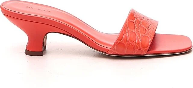 By Far Ceni Embossed Mules