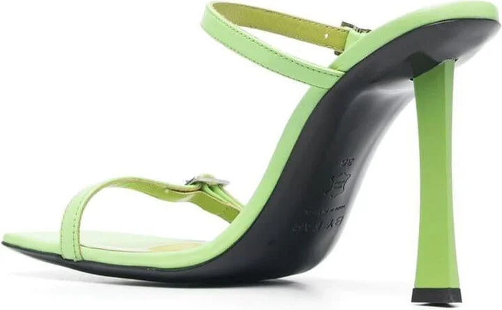 By Far Flick Leather Mules - Image 4