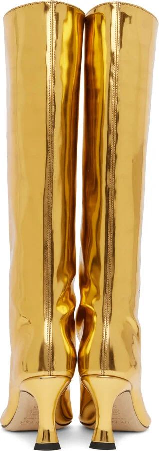 BY FAR Gold Stevie 42 Boots - Image 2