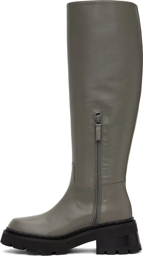 BY FAR Gray Russel Boots - Image 3