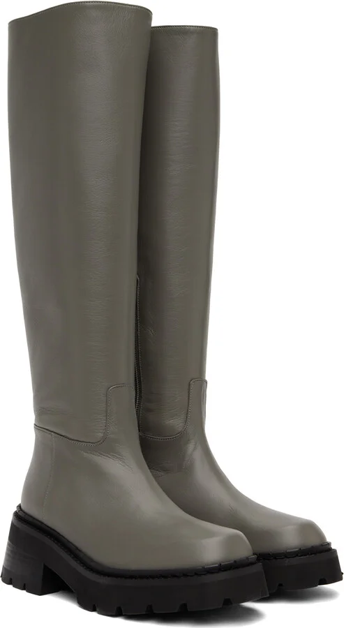 BY FAR Gray Russel Boots - Image 4