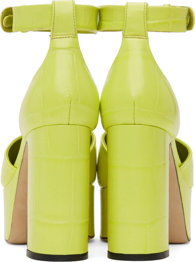 BY FAR Green Barb Heels - Image 2