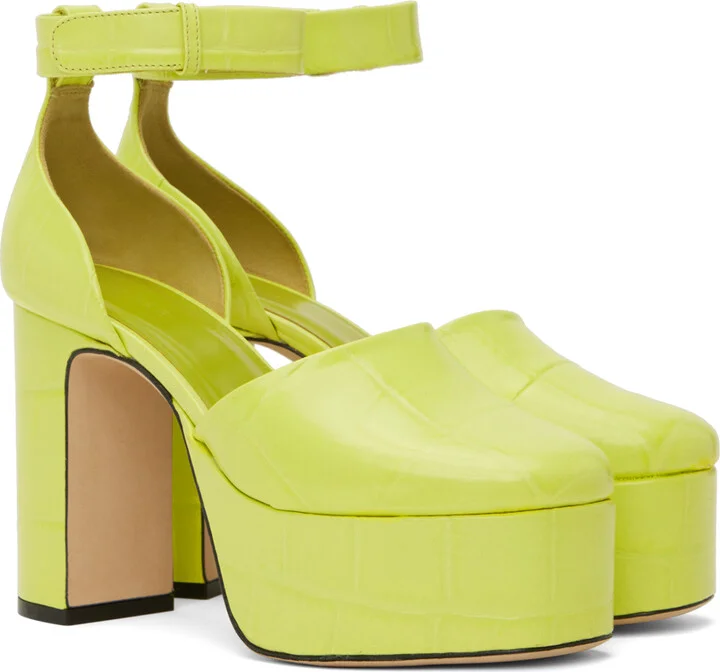 BY FAR Green Barb Heels - Image 4
