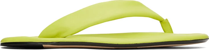 BY FAR Green Dasha Sandals