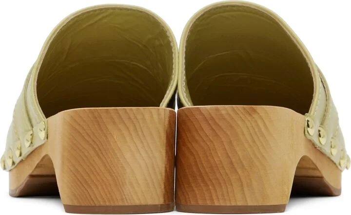 BY FAR Green Hans Clogs - Image 2