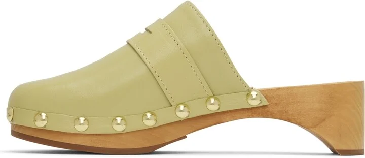 BY FAR Green Hans Clogs - Image 3