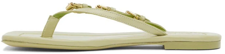 BY FAR Green Mare Flip Flop Sandals - Image 3