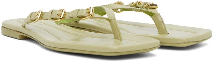 BY FAR Green Mare Flip Flop Sandals - Image 4