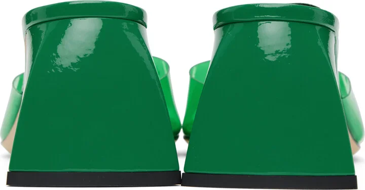 BY FAR Green Romy Heeled Sandals - Image 2