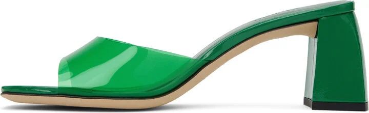 BY FAR Green Romy Heeled Sandals - Image 3