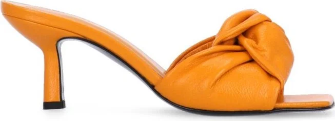 By Far Knot Detailed Slip-On Heeled Sandals
