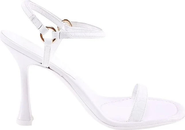 By Far Mia Buckle Detail Strappy Heeled Sandals