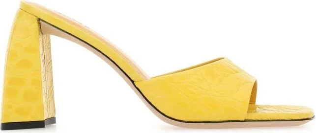 By Far Michele Squared-Toe Mules