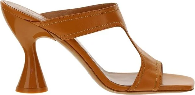 By Far Nadia Cut-Out Heeled Sandals