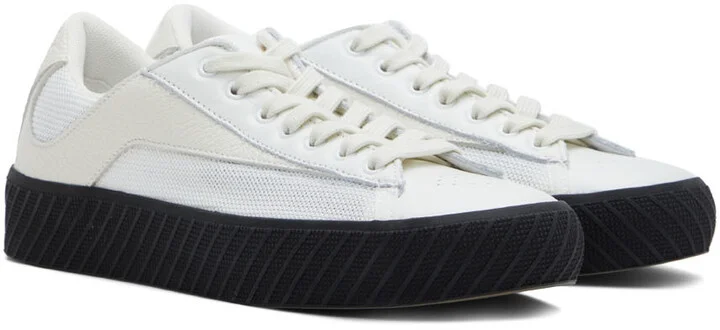 BY FAR Off-White & Black Rodina Low-Top Sneakers - Image 4