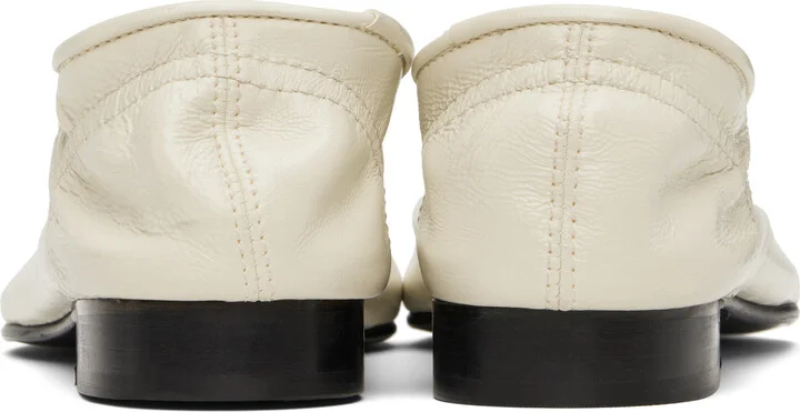 BY FAR Off-White Carré Ballerina Flats - Image 2