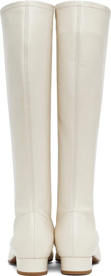 BY FAR Off-White Edie Tall Boots - Image 2
