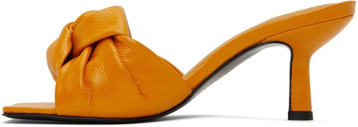 BY FAR Orange Lana Heeled Sandals - Image 3