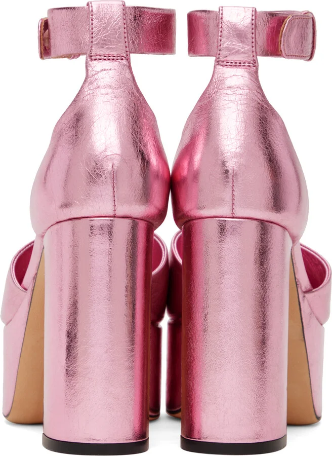 BY FAR Pink Barb Heels - Image 2