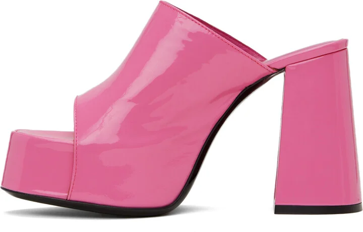 BY FAR Pink Brad Heeled Sandals - Image 3