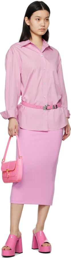 BY FAR Pink Brad Heeled Sandals - Image 5