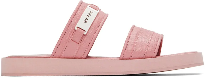 BY FAR Pink Easy Sandals