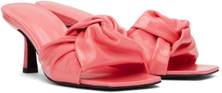 BY FAR Pink Lana Heeled Sandals - Image 4